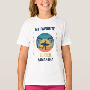 Camiseta coordinador de surfistas personalizados