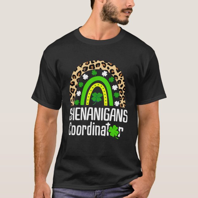 Camiseta Coordinador de travesuras Día de San Patricio prof (Anverso)