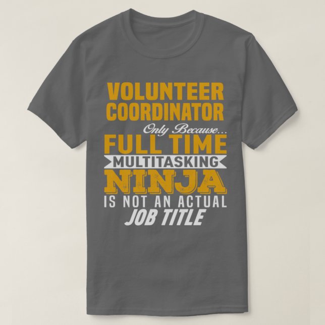 Camiseta Coordinador de voluntarios 12 (Diseño del anverso)