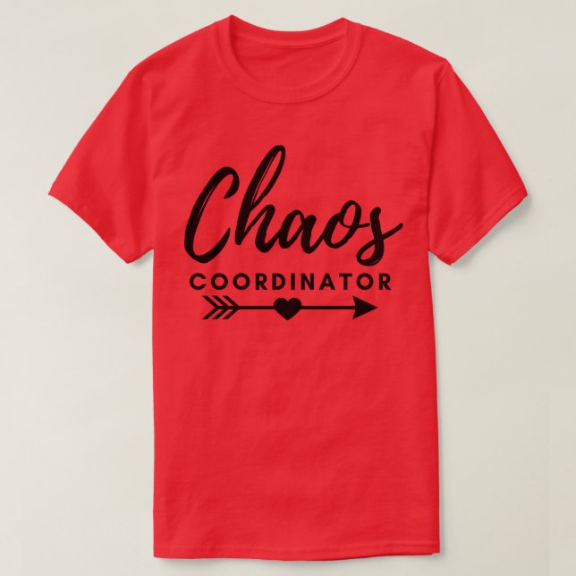 Camiseta Coordinador del caos 12 (Diseño del anverso)