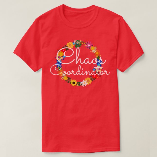 Camiseta Coordinador del caos 2 (Diseño del anverso)