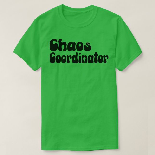 Camiseta Coordinador del caos 5 (Diseño del anverso)