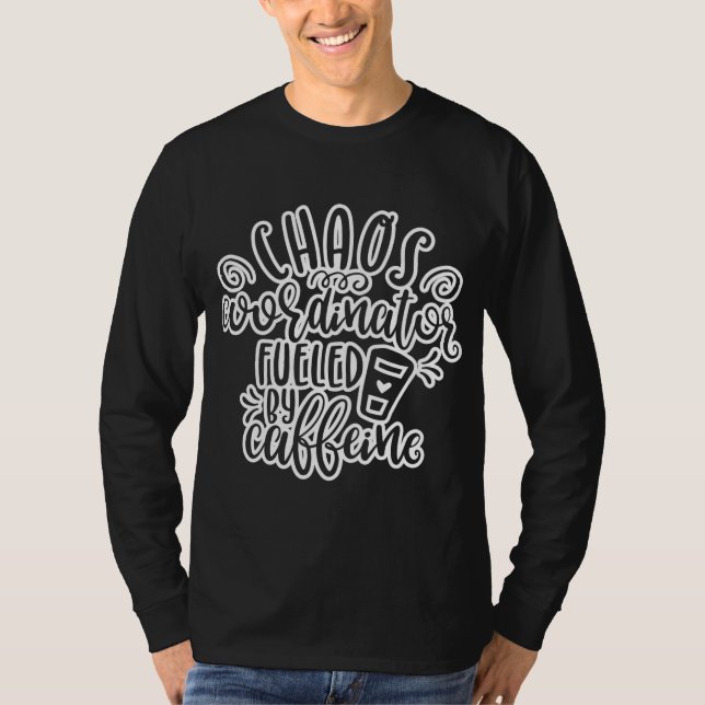 Camiseta Coordinador del Caos Bebedores del Café (Anverso)