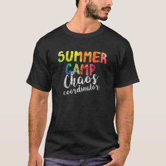 Camiseta Coordinador del caos Funny Summer Camp Consejero