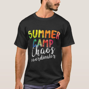 Camiseta Coordinador del caos. Funny Summer Camp Counselor