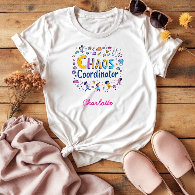 Camiseta Coordinador del caos Ocupado, Día de la Madre Dive (Subido por el creador)