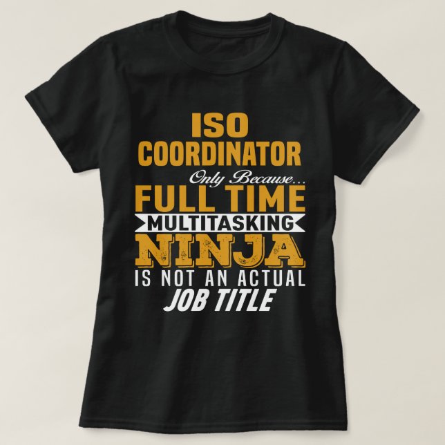 Camiseta Coordinador ISO (Diseño del anverso)