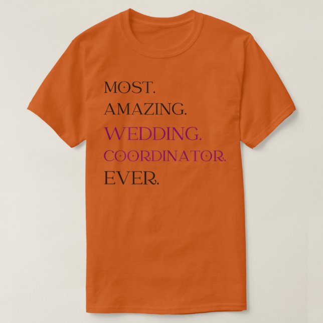 Camiseta coordinadora de boda de mujeres planificadora de l (Diseño del anverso)