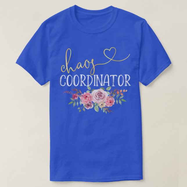 Camiseta Coordinadora del caos: Mamá, profesora de enfermer (Diseño del anverso)