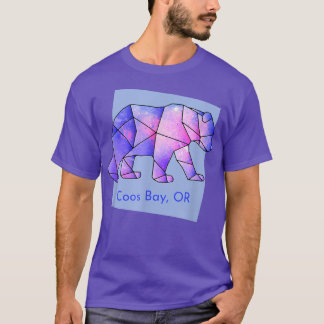 Camiseta Coos Bay O Galaxy Bear Resumen Anima geométrico