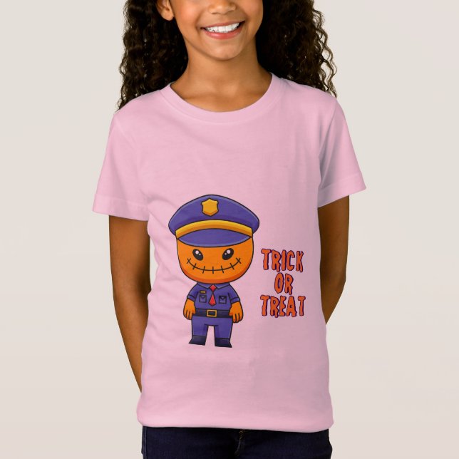 Camiseta Cop de calabaza: Funny Halloween (Anverso)