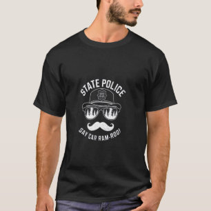 Camiseta Cop-Stache Car Ram-Rod Funny Cop Humor