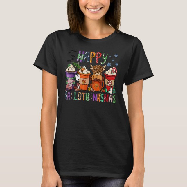 Camiseta Copa Coffee Happy HalloGraciasMas Heifer Highland  (Anverso)