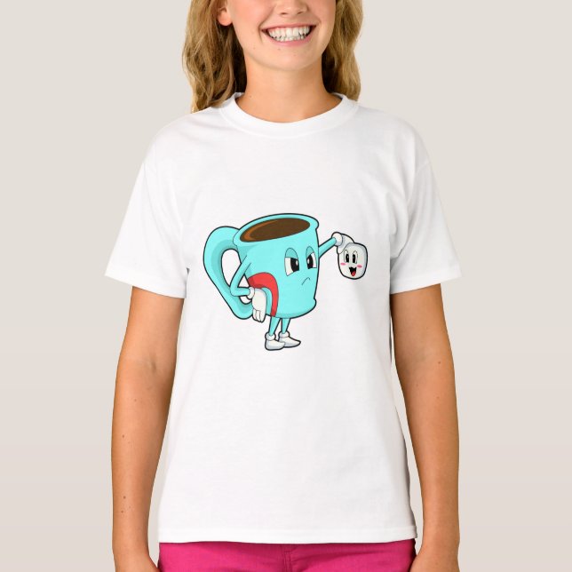 Camiseta Copa con café. (Anverso)