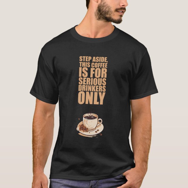 Camiseta Copa de Café Barista Coffein Buenos días Sarcástic (Anverso)