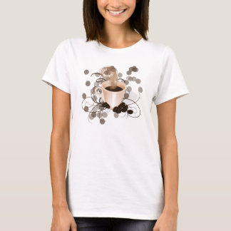 Camiseta Copa de café con saltos y frijoles