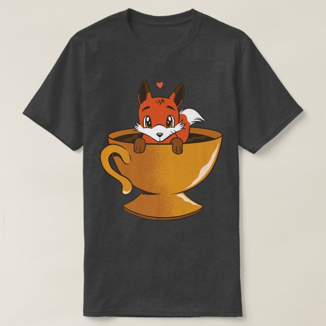 Camiseta Copa De Café Cute Para El Café De Espresso Calient (Diseño del anverso)