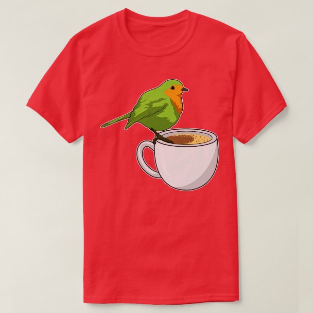 Camiseta Copa de Café de Aves (Diseño del anverso)