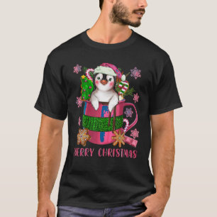 Camiseta Copa De Café De Chocolate De Feliz Navidad Calient