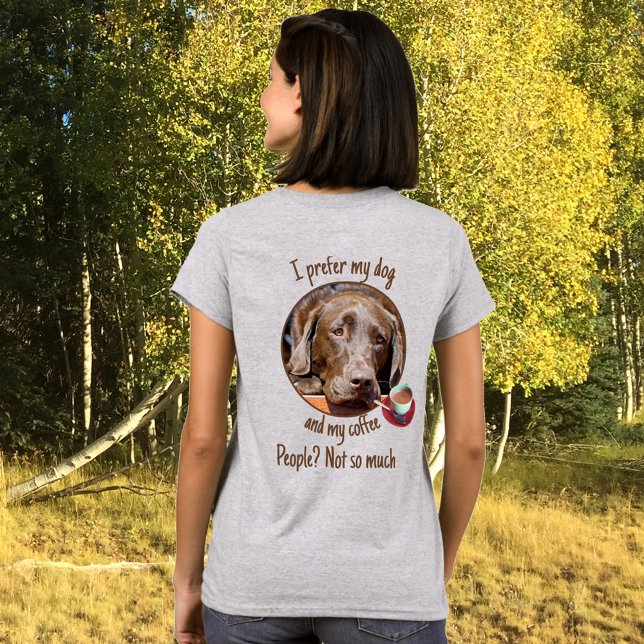 Camiseta Copa de café Personalizado Chocolate Labrador (Subido por el creador)