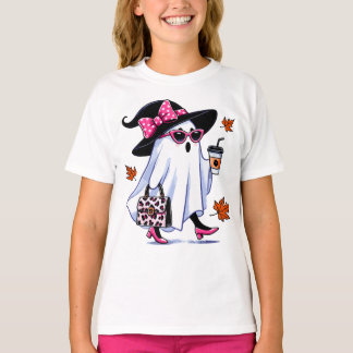 Camiseta Copa de Fantasmas de Halloween Cute Elegante