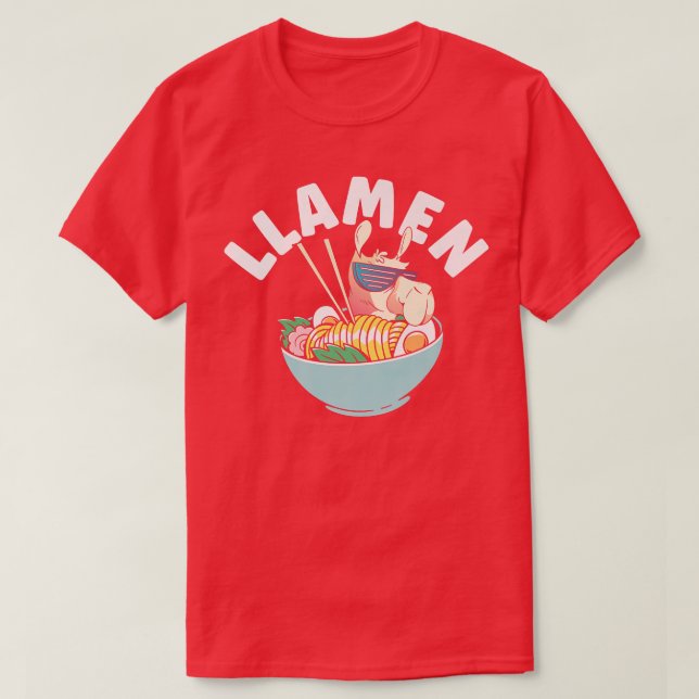 Camiseta Copa De Fideicomiso De Fideicomiso De Anime Lama J (Diseño del anverso)