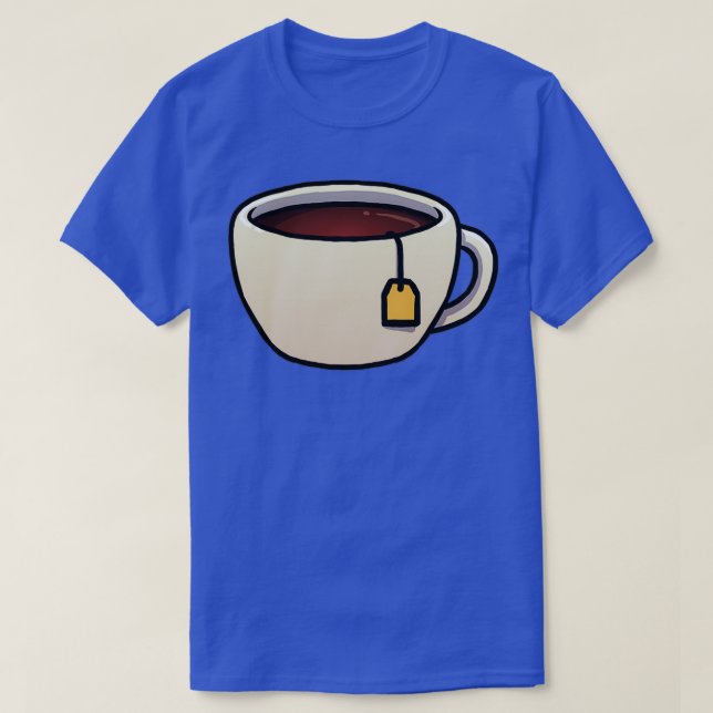 Camiseta Copa de Té Negro (Diseño del anverso)