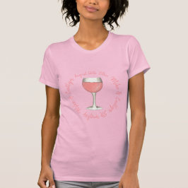Camiseta Copa de Vino Rosado Rosa para Boda Despedida de So