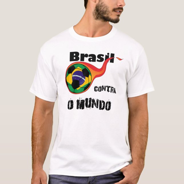 Camiseta Copa del Mundo: Brasil versus el mundo (Anverso)