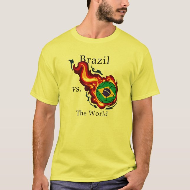 Camiseta Copa del Mundo: Brasil versus el mundo (Anverso)