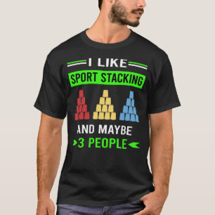 Camiseta Copa Deportes de apilamiento de velocidad de apila