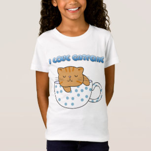 Camiseta Copa Kawaii de Cat-Feine