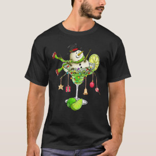 Camiseta Copa Margarita y muñeco de nieve con luces Cocktai