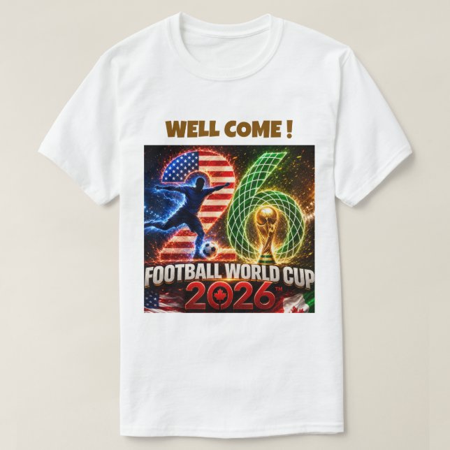 Camiseta copa mundial 2026 (Diseño del anverso)