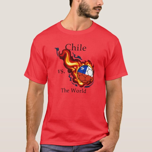 Camiseta Copa Mundial de Fútbol Chile vs. El Mundo Flamante (Anverso)