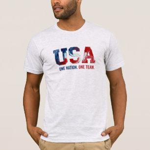 Camiseta Copa Mundial de Fútbol de EE. UU. Una Nación Un Eq