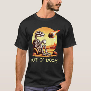 Camiseta Copa O Doom Dinosaurio Skeleton Café Meteor Apocal