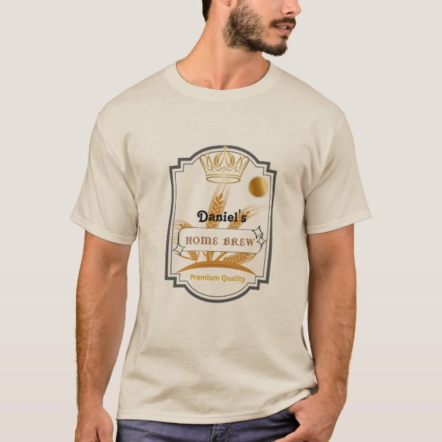 Camiseta Copa personalizada de vidrio de cerveza (Anverso)