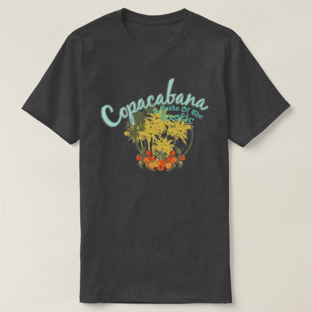 Camiseta Copacabana masculina | Retro | Vintage | Oscura (Diseño del anverso)