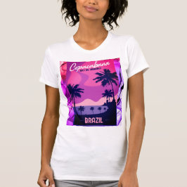 Camiseta Copacabana Rio De Janeiro Brazil Beach T-Shirt