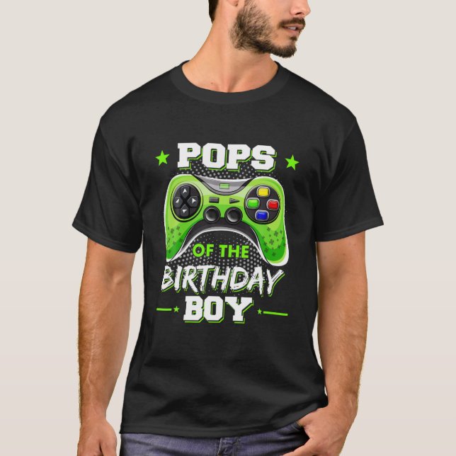 Camiseta Copas Del Niño Cumpleaños Decoraciones Video Gamer (Anverso)
