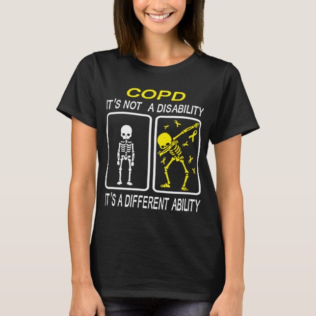 Camiseta COPD: No es una discapacidad (Anverso)