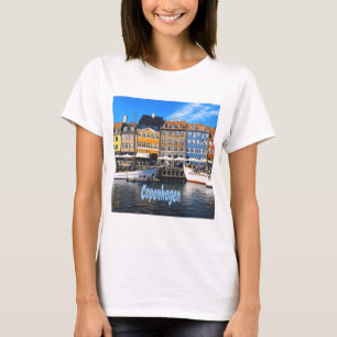 Camiseta Copenhague Capital Dinamarca Hogares del Canal Nyh