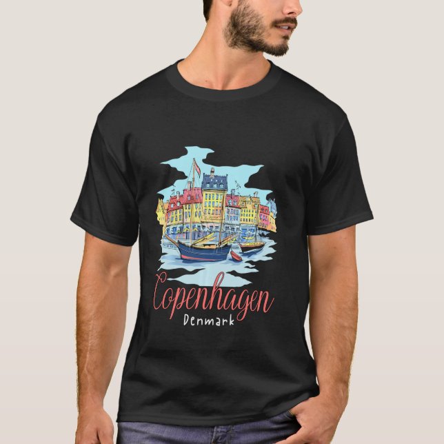 Camiseta Copenhague Dinamarca (Anverso)