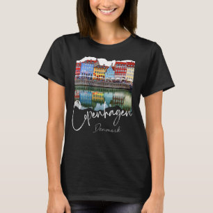 Camiseta Copenhague Dinamarca Copenhague De Noche