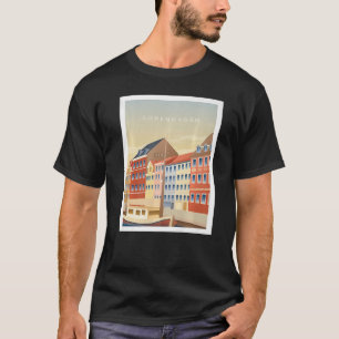 Camiseta Copenhague Dinamarca Nyhavn Harbor Turismo Viaja A