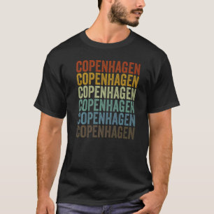 Camiseta Copenhague Dinamarca Retro Vintage Premium