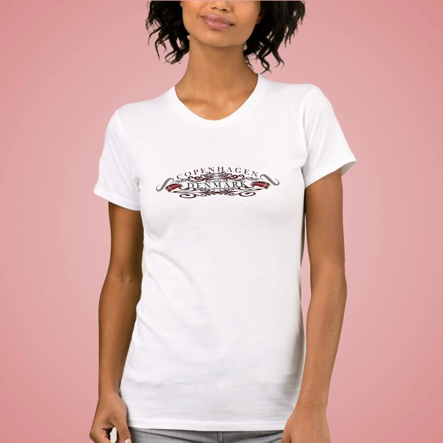 Camiseta Copenhague Orgullo mujeres delgado ajuste (Subido por el creador)