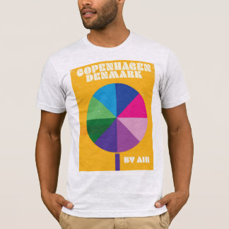 Camiseta Copenhague, poster de viajes vintage de Dinamarca