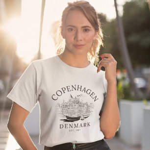 Camiseta Copenhaguen Denmark vintage Landscape